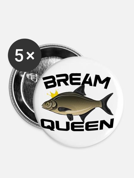 Brassen - Buttons klein 25 mm (5er Pack) - Weiß