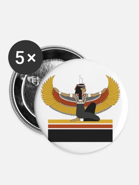 ISIS - Buttons klein 25 mm (5er Pack) - Weiß