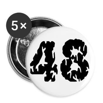 48 Number jersey - Buttons small 1''/25 mm (5-pack) - white - Front
