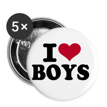 Boys - Buttons small 1''/25 mm (5-pack) - white - Front
