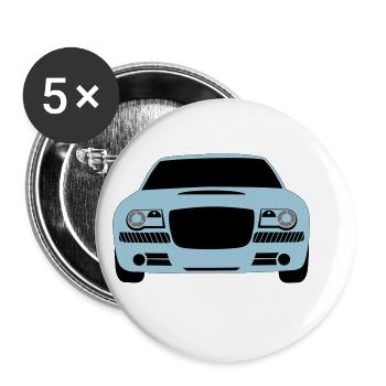 Car Auto - Buttons klein 25 mm (5er Pack) - Weiß - Vorne