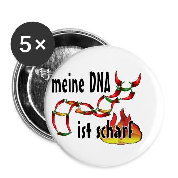 ADN épicé - Lot de 5 petits badges (25 mm) - blanc - Devant