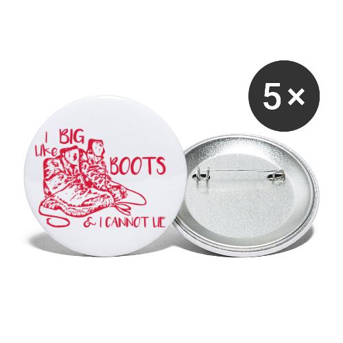 I like – Wanderschuhe - Buttons klein 25 mm (5er Pack)