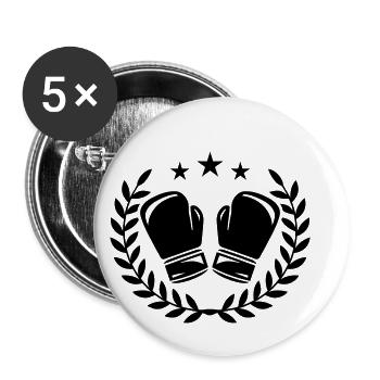 Boxing gloves - Buttons small 1''/25 mm (5-pack) - white - Front