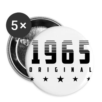 | changeable de couleur Original 1965 Année de naissance - Lot de 5 petits badges (25 mm) - blanc - Devant