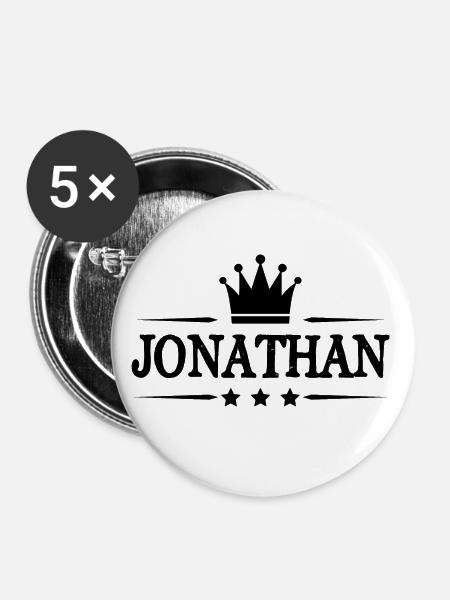 Jonathan - Buttons klein 25 mm (5er Pack) - Weiß