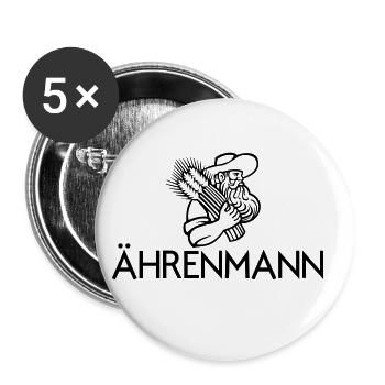 Ährenmann - Bauer - Landwirt - Lohner - Buttons klein 25 mm (5er Pack) - Weiß - Vorne