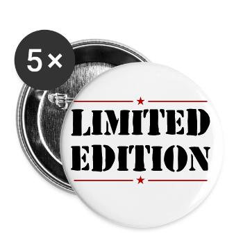 Limited Edition Slogan - Buttons small 1''/25 mm (5-pack) - white - Front
