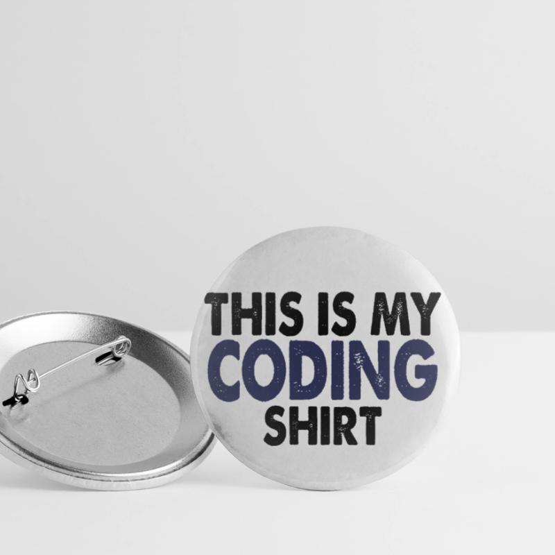 Coding Nerd Computer programmieren Buttons klein 25 mm (5er Pack)