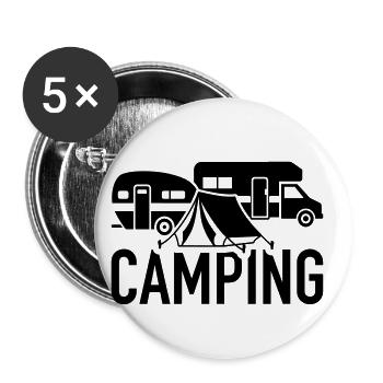 camping - Buttons small 1''/25 mm (5-pack) - white - Front
