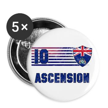 Ascension Football Team - Buttons small 1''/25 mm (5-pack) - white - Front
