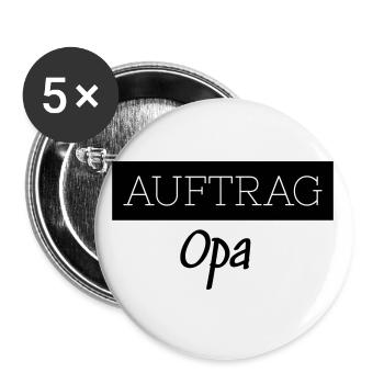 Order Grandpa Family Funny Gift - Buttons small 1''/25 mm (5-pack) - white - Front
