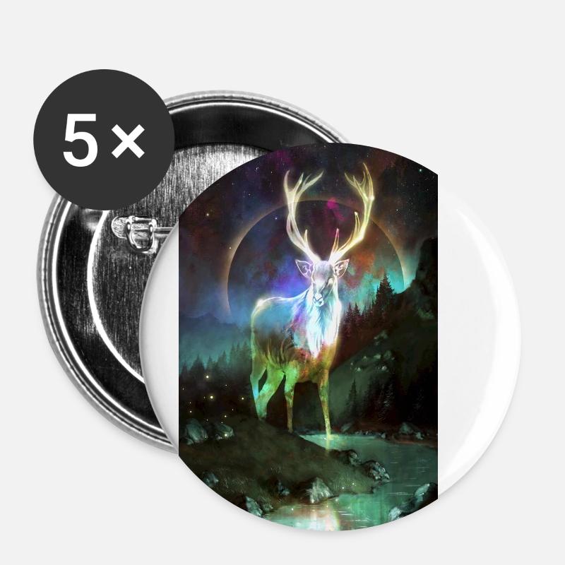 Ibex - Buttons small 1''/25 mm (5-pack) - white