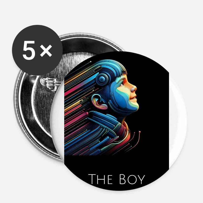 The Boy | Archetype - Buttons small 1''/25 mm (5-pack) - white