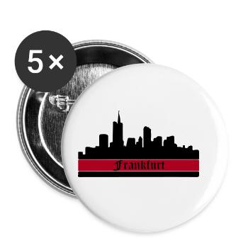 Frankfurt skyline - Buttons small 1''/25 mm (5-pack) - white - Front