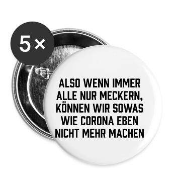 Quand tout le monde se plainait - Lot de 5 petits badges (25 mm) - blanc - Devant