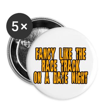 Fancy Like The Race Track On A Date Night 4 - Buttons klein 25 mm (5er Pack) - Weiß - Vorne