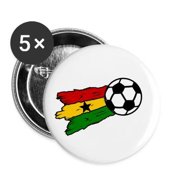 Ghana Football Team - Buttons small 1''/25 mm (5-pack) - white - Front