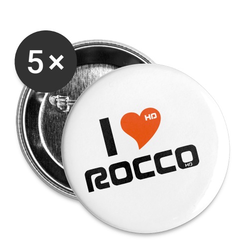 I LOVE ROCCO - Buttons klein 25 mm (5er Pack)
