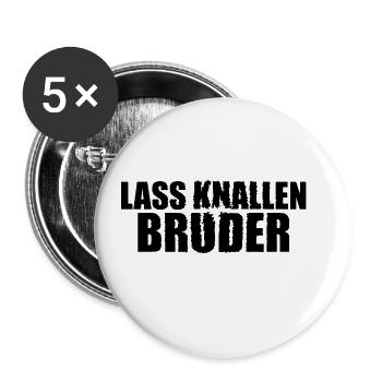 Nouvel An - Lot de 5 petits badges (25 mm) - blanc - Devant