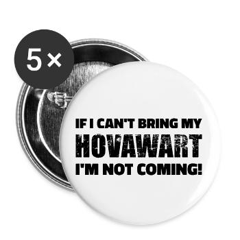Hovawart - Buttons klein 25 mm (5er Pack) - Weiß - Vorne
