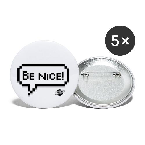 Be Nice! - Rintamerkit pienet 25 mm (5kpl pakkauksessa)