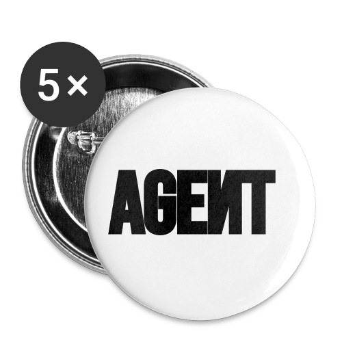 Agent - Buttons klein 25 mm (5er Pack)