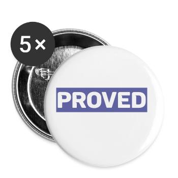 very peri trend proved lila shirt 2022 - Buttons klein 25 mm (5er Pack) - Weiß - Vorne