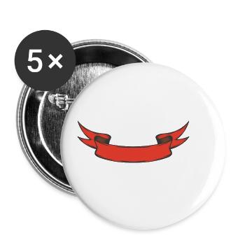 Banner - Buttons small 1''/25 mm (5-pack) - white - Front