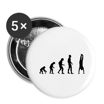 Evolution Handstand - Buttons klein 25 mm (5er Pack) - Weiß - Vorne