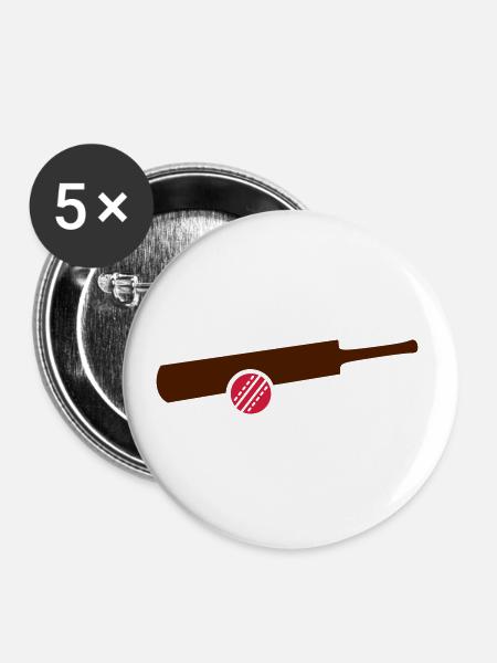Cricket - Buttons klein 25 mm (5er Pack) - Weiß