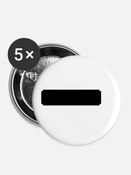 Banner - Buttons klein 25 mm (5er Pack) - Weiß