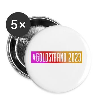 Golden Sands 2023 - Buttons small 1''/25 mm (5-pack) - white - Front
