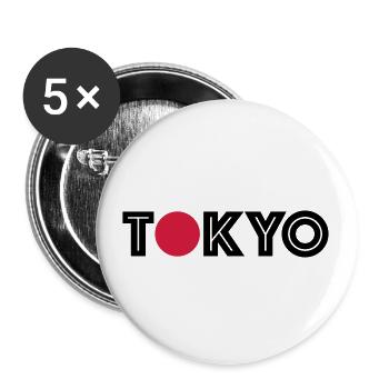 Tokyo shirt with red dot - Buttons small 1''/25 mm (5-pack) - white - Front