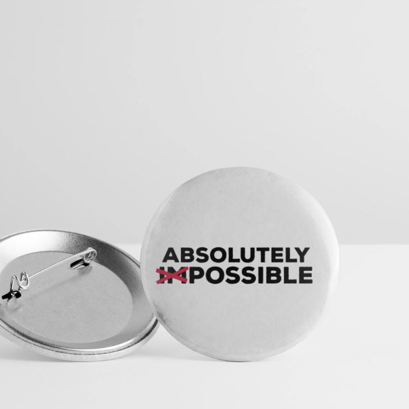 absolutely possible possible sortie solution Optimist Lot de 5 petits badges (25 mm)