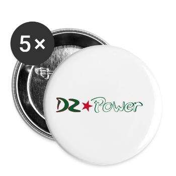 DZ Power - Buttons small 1''/25 mm (5-pack) - white - Front