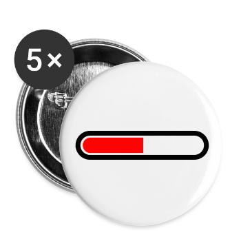 Chargement de poutres vectorielles Loading Design 004 - Lot de 5 petits badges (25 mm) - blanc - Devant
