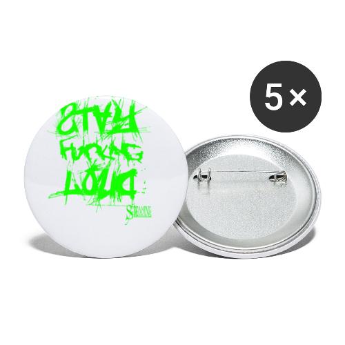 StayFuckingLoud 2 Green - Buttons klein 25 mm (5er Pack)
