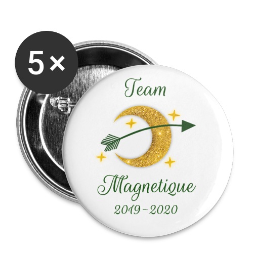 Team Magnetique 2019 2020 - Rintamerkit pienet 25 mm (5kpl pakkauksessa)
