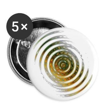 Helle Wellen - Buttons klein 25 mm (5er Pack) - Weiß - Vorne