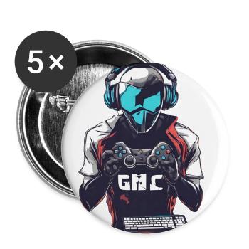High Tech Guy Console Master Helmet Headset Gamer - Buttons small 1''/25 mm (5-pack) - white - Front