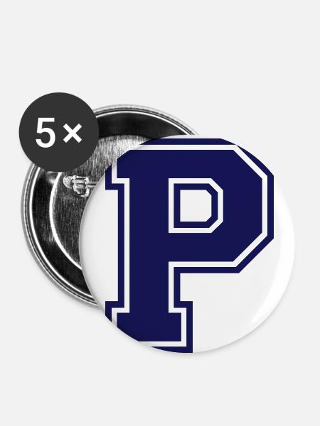 p - Buttons klein 25 mm (5er Pack) - Weiß