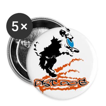 Disc Dog - Buttons small 1''/25 mm (5-pack) - white - Front