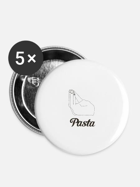 pasta - Buttons klein 25 mm (5er Pack) - Weiß