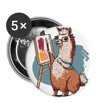 Brush & Brawn - Buttons small 1''/25 mm (5-pack) - white - Front