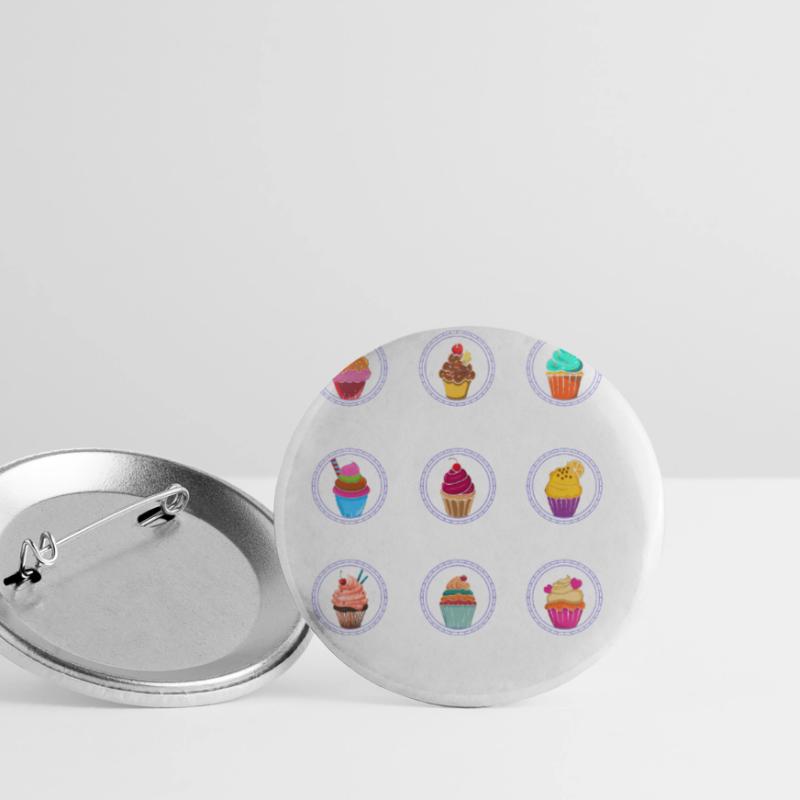 Cupcakes Für Bäcker Oder Backfans Buttons klein 25 mm (5er Pack)