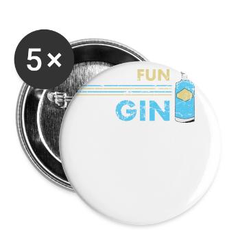 Be Begin - Buttons small 1''/25 mm (5-pack) - white - Front