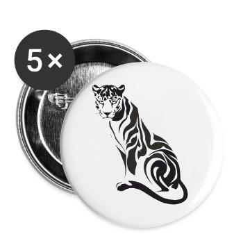 Majestätischer Dschungel-Panther Kunst für - Buttons klein 25 mm (5er Pack) - Weiß - Vorne