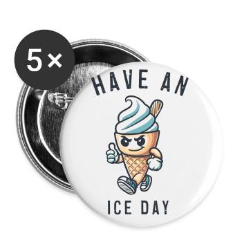 Have an nice day - Buttons small 1''/25 mm (5-pack) - white - Front