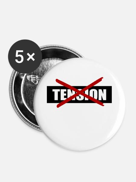 Ruhestand - retired - Buttons klein 25 mm (5er Pack) - Weiß
